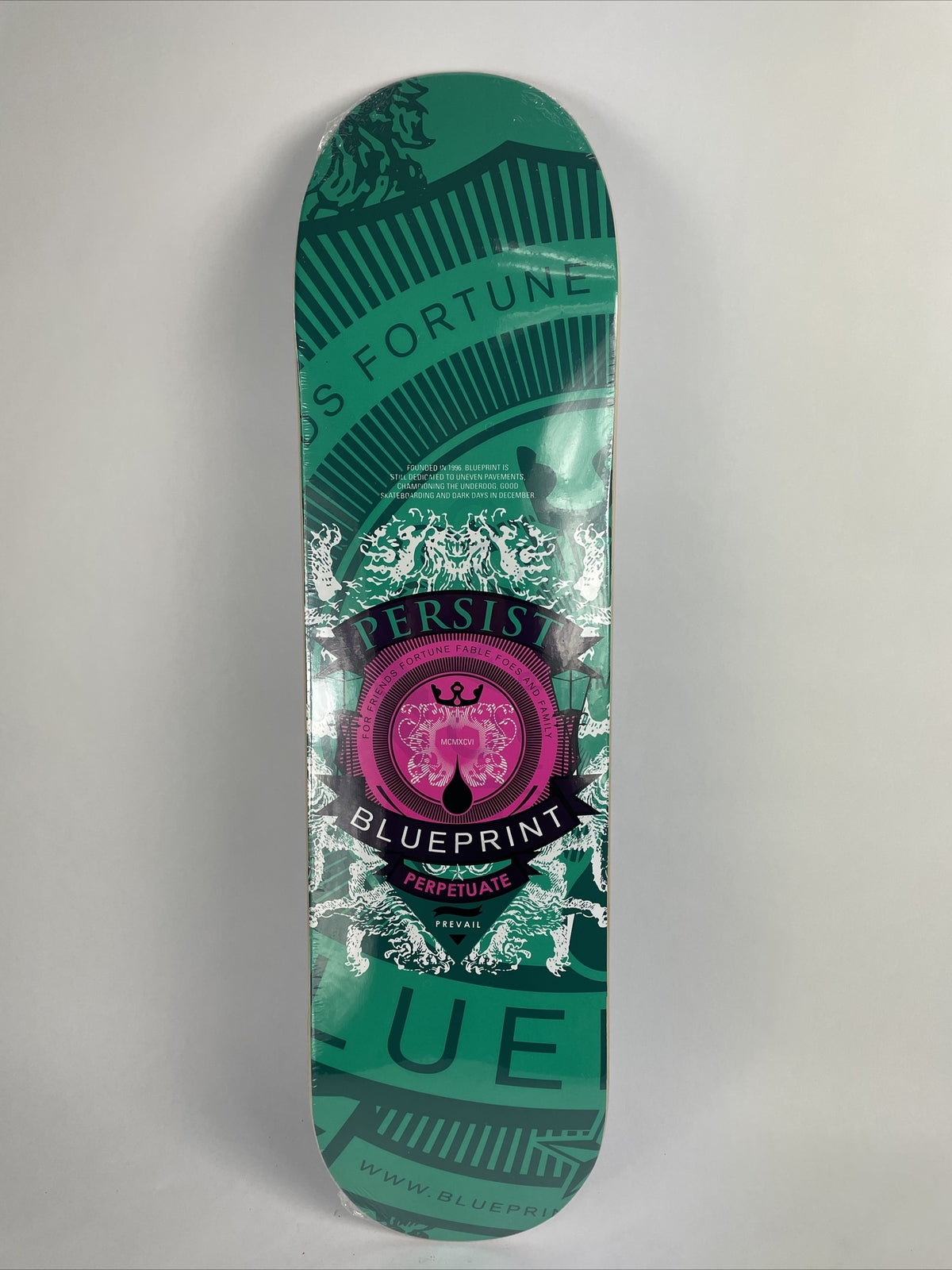 BLUEPRINT skateboards deck 8" RARE quality Courage Color Green