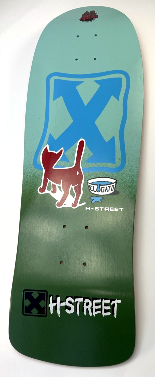 H-STREET Eddie *El Gato Elguera*  Kitty Reissue Skateboard 80s Wood Hell Concave
