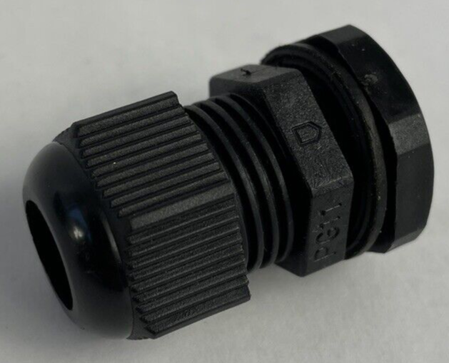 90 Pcs PG11 Black Nylon Waterproof Cable Gland 5-10mm Dia. w Lock-Nut & Gasket