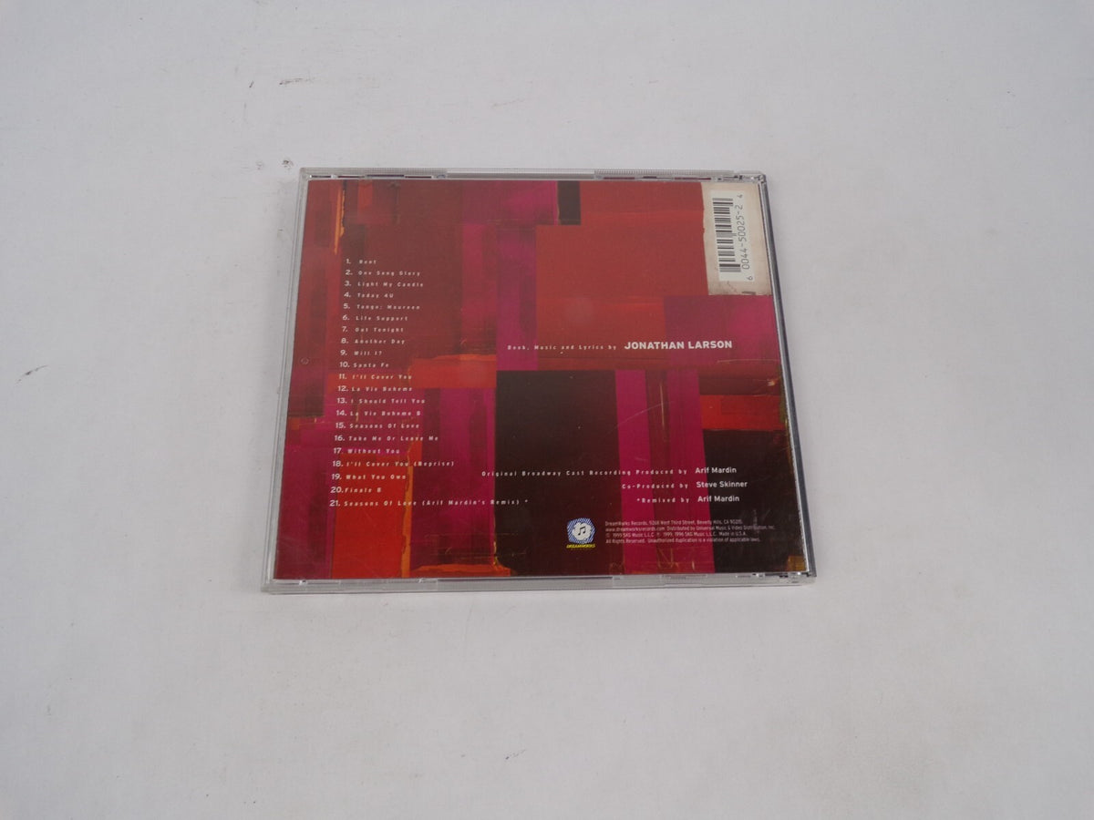 The Best Of Rent Highlights From The Original Cast Album Rent One Song GlorCD#68