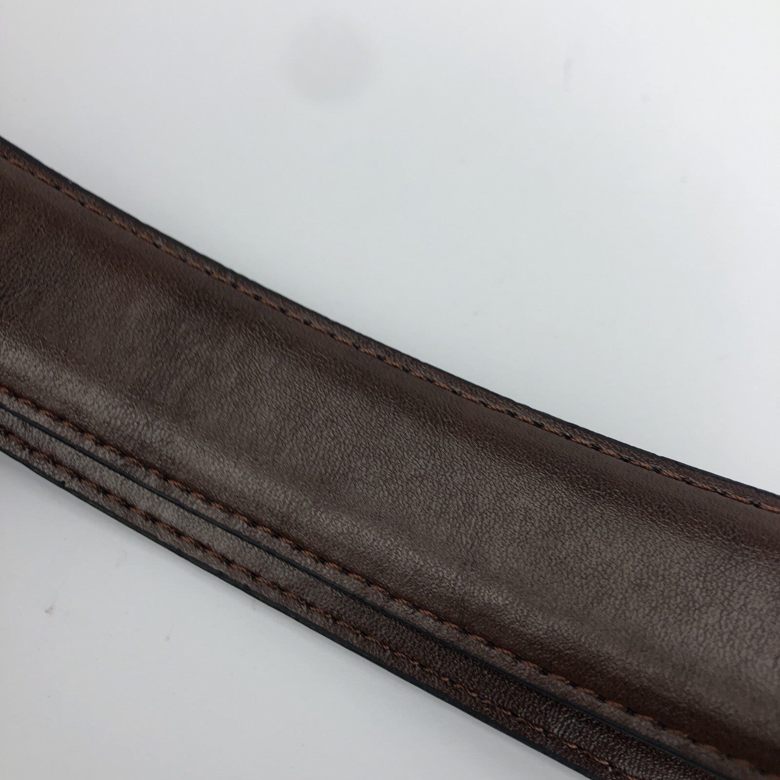 George  Reversible Black / Brown Genuine Leather Belt Size 42 - Brand New LOOK