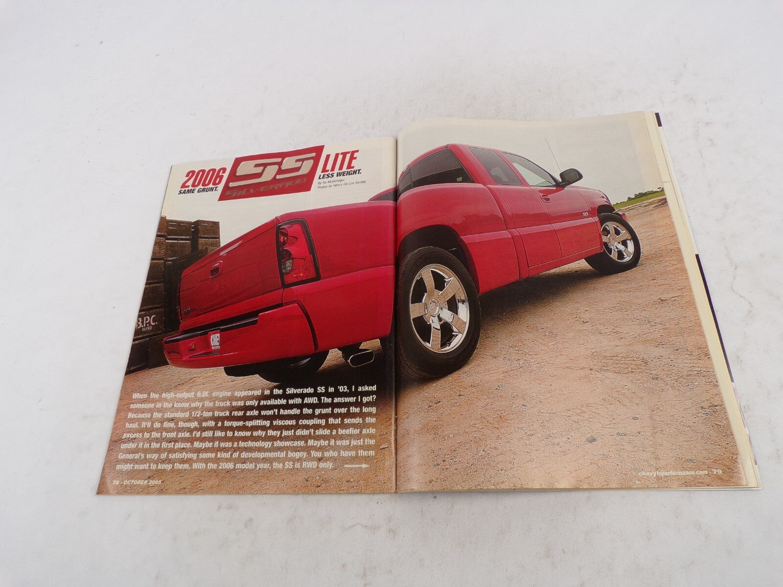 October 2005 Chevy High Performance Out Of The Box And Into Your Car 25 Crate