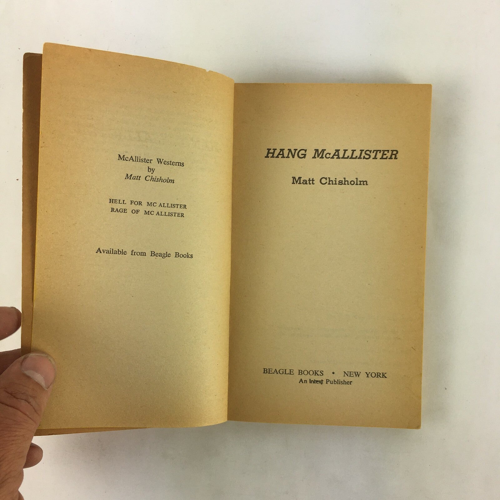 Matt Chisholm Hang McAllister He rode into Mexico straight into a brutal war...