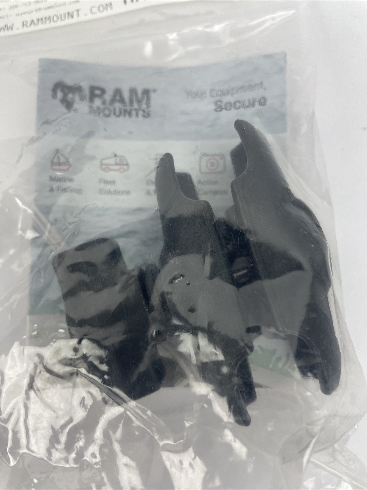 NEW RAM-B-201U Ram Mounts Aluminum Double Socket Arm w 2 x 1" Ball Bases HRDWRE
