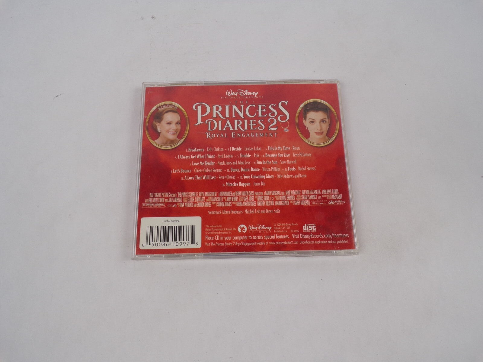 Julie Andrews Annt Hathaway Waly DisneyPrincess Diaries 2 Royal Engagement CD#68