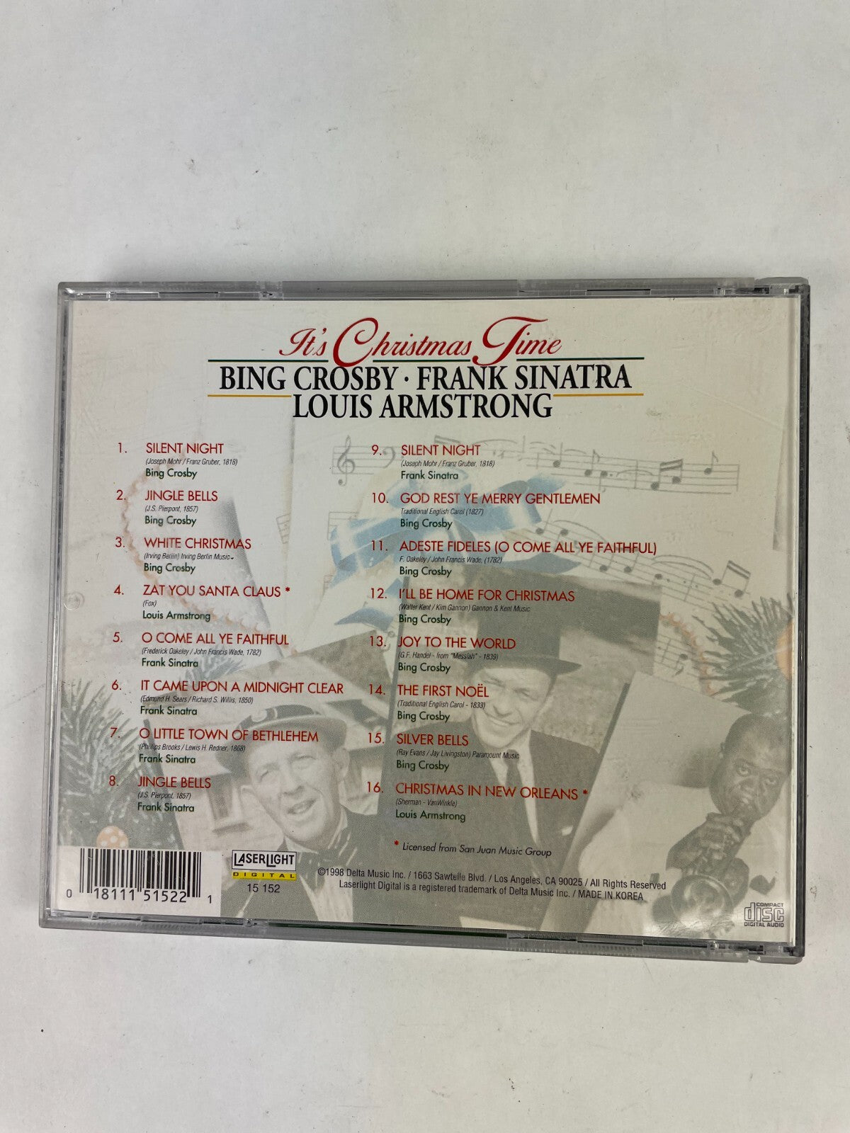 It's Christmas Time Bing Crosby Frank Sinatra Louis Armstrong CD #4