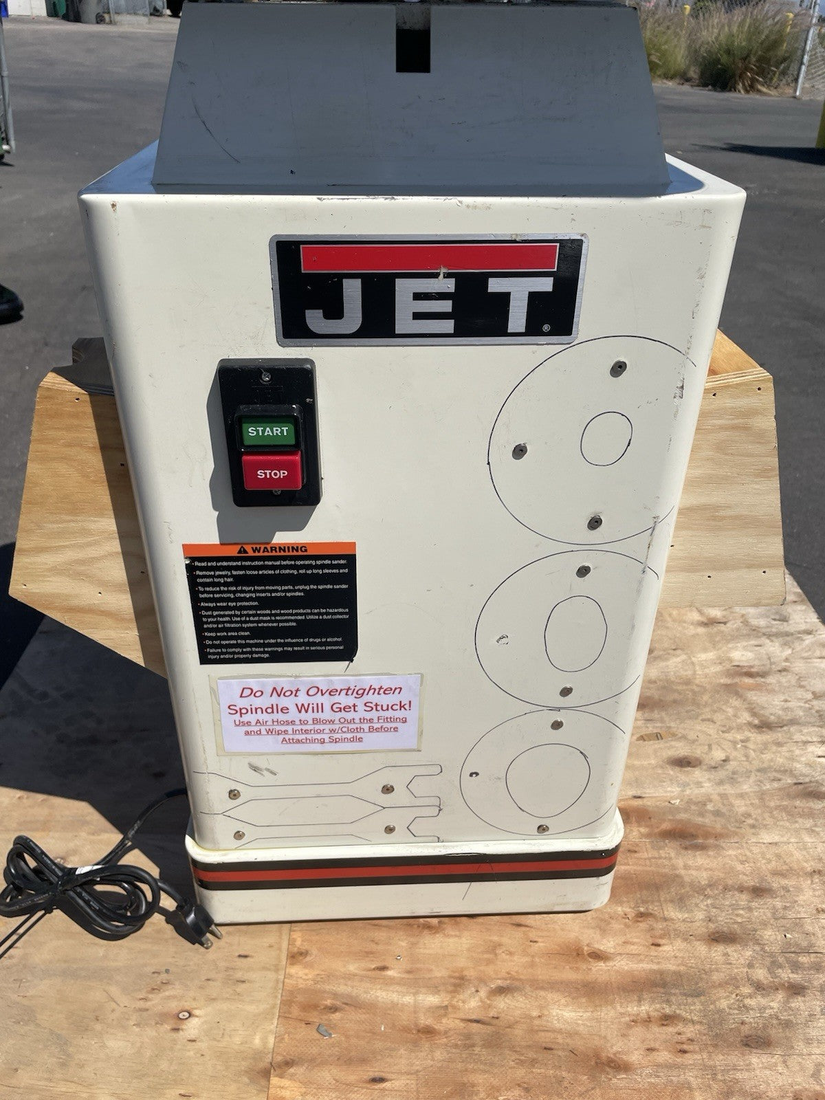 Jet JOVS-10 Floorstanding Oscillating Spindle Sander JOVS-10 1HP
