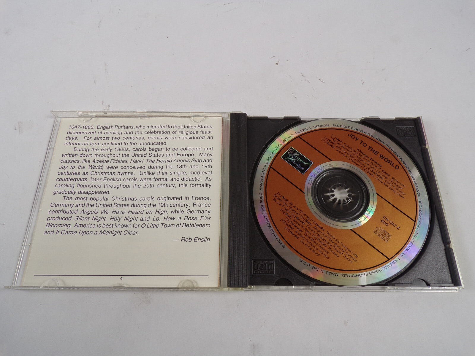 Surround Sound Joy The World A Baroqe Christmas Allegro Non Molto Largo CD#51
