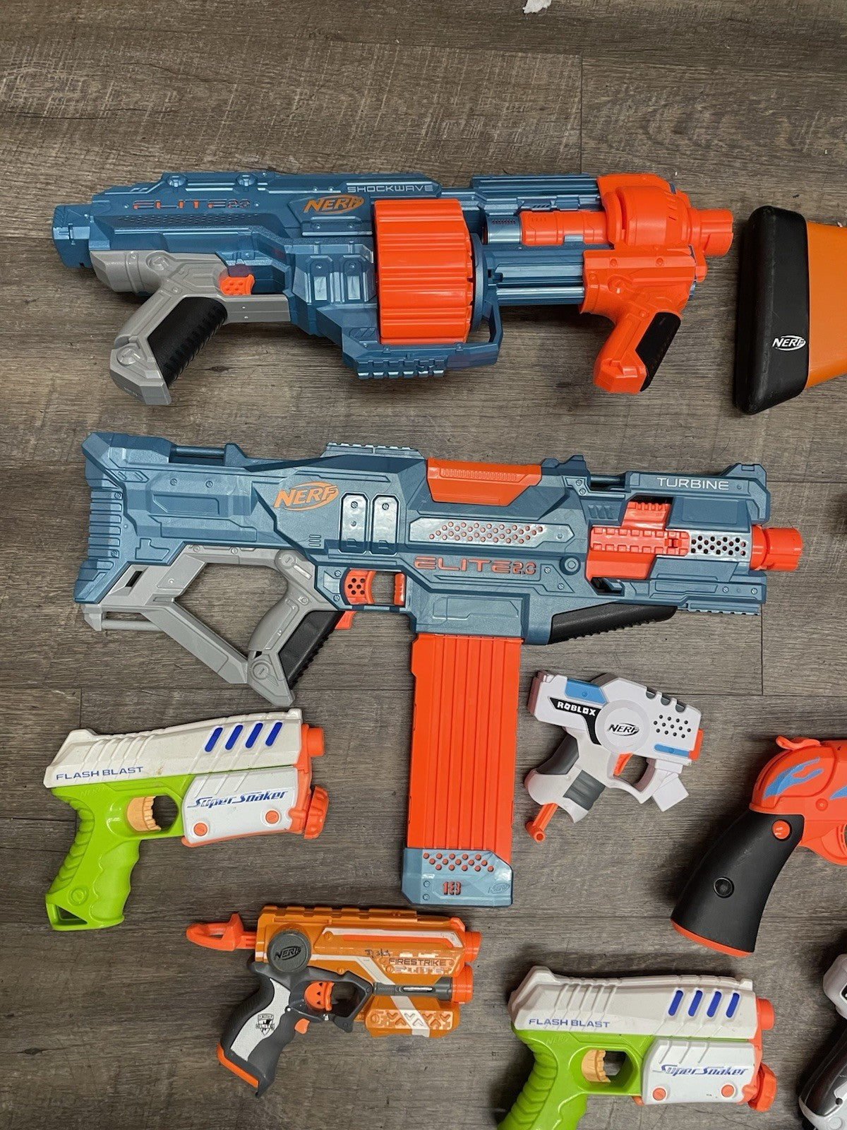 Lot of 14 : NERF Guns Lot  Fortnite Roblox Elite Nerf Huge Big Nerf Toy Lot