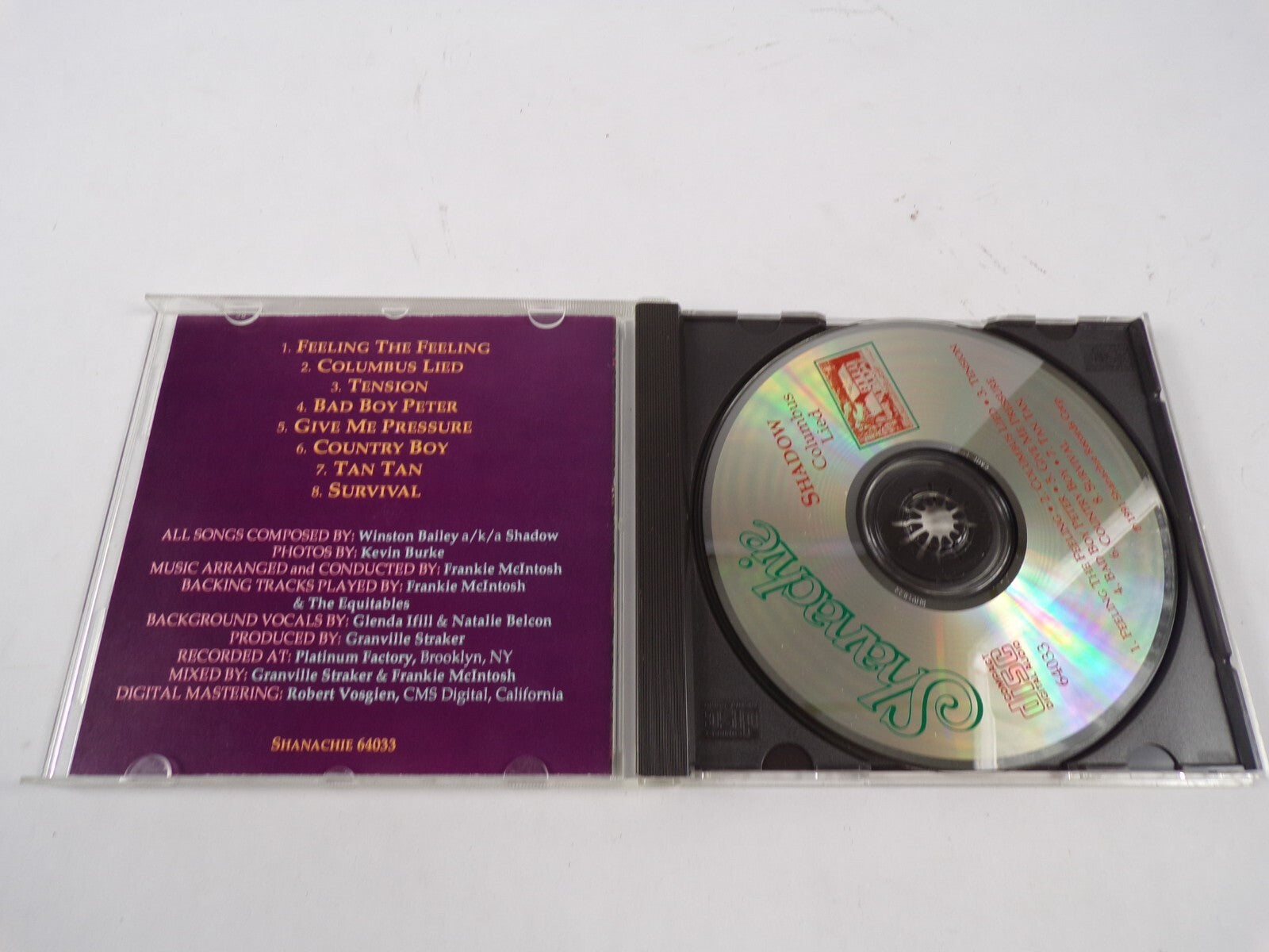 Shadow Columbus Lied Shanachie 64033 CD#61