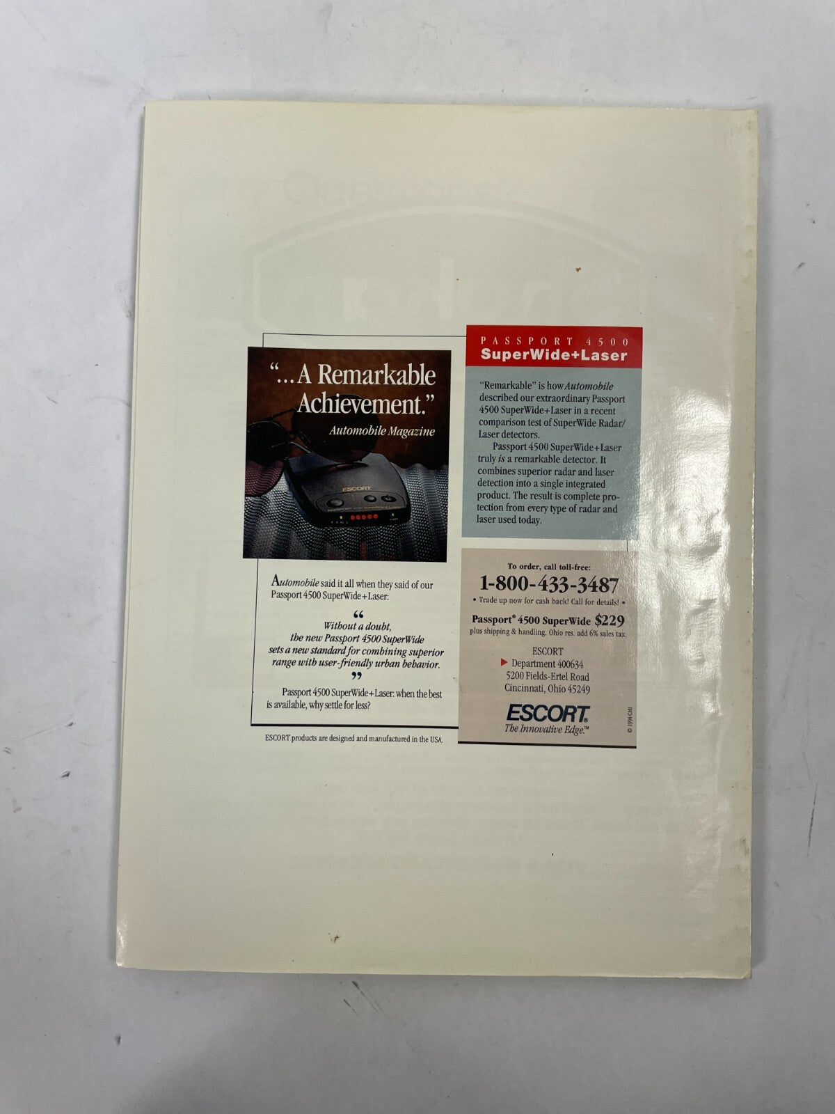 March 1994 Porsche Panorama Magazine When the prototypes failed at Daytona