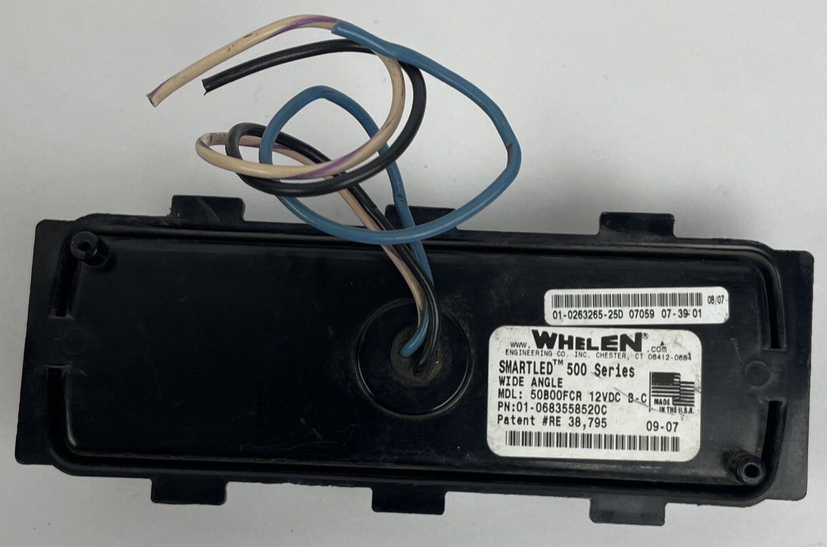 Whelen SmartLED 500 Series clear 50B00FCR wide angle LED lighthead OEM 12V vehicle warning light