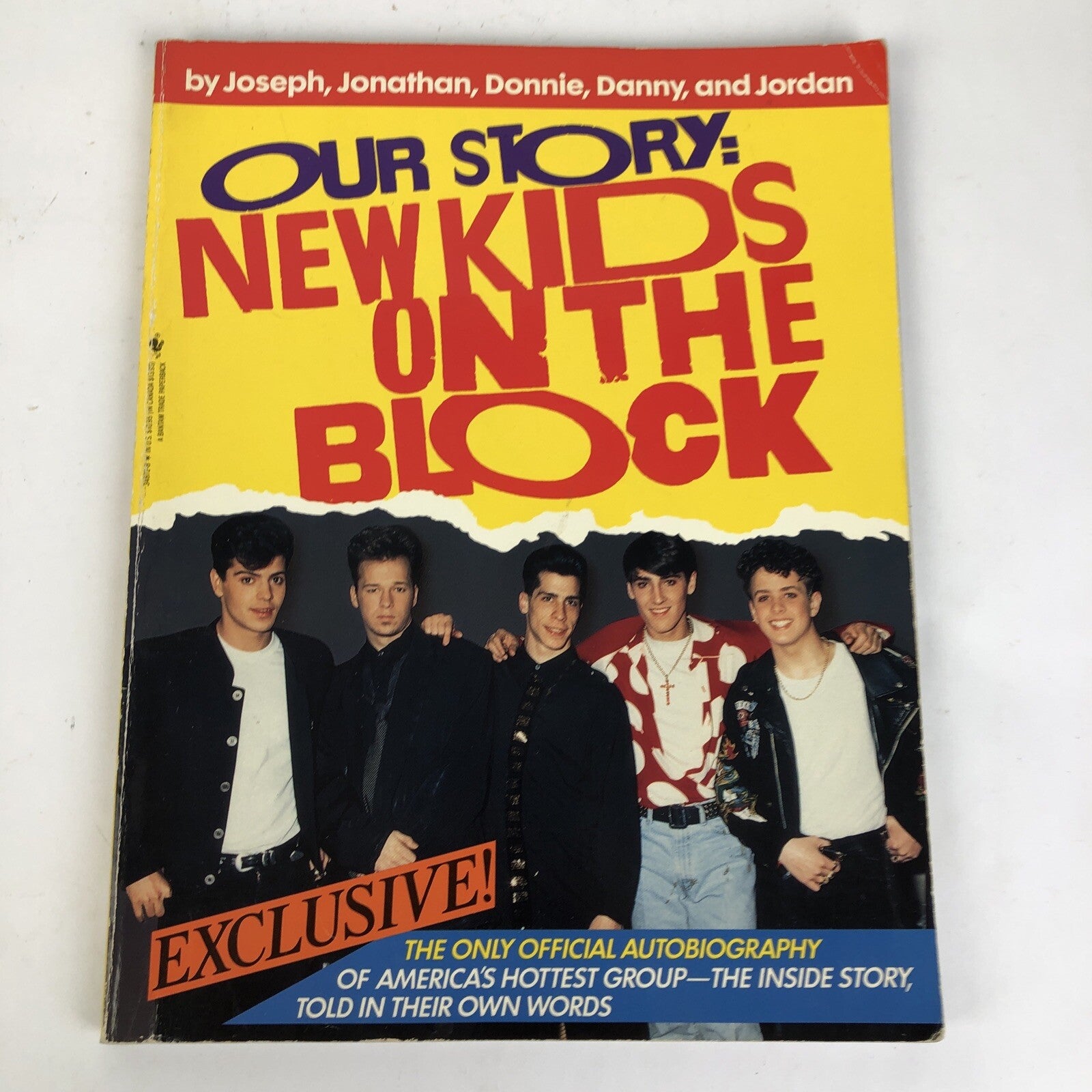 NEW KIDS ON THE BLOCK BOOK OUR STORY VINTAGE 1990 COLLECTIBLE AUTOBIOGRAPHY LOOK