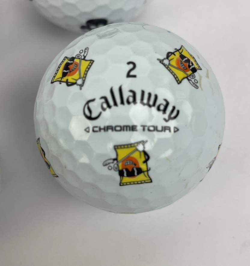 Lot of 14 x TRUVIS Callaway Chrome SERIES TURNBOX Golf Ball Hot Dog Burger Donut