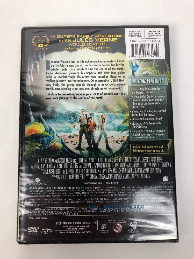 Journey to the Center of the Earth Brendan Fraser (DVD, 2008) FSTSHP