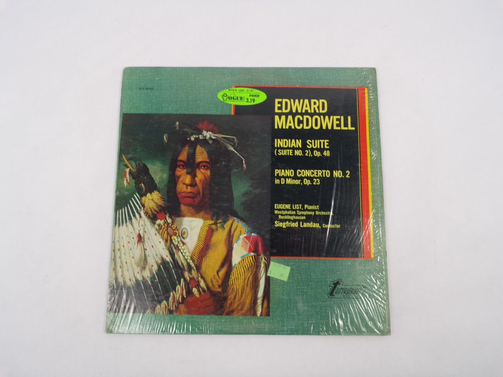 Edward Macdowell Indian Suite Piano Concerto No.2 In D Minor, Op.23 Eugene List,