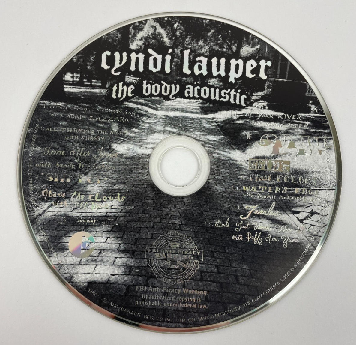 Cyndi Lauper - The Body Acoustic Digital Audio CD Sony Records 2005