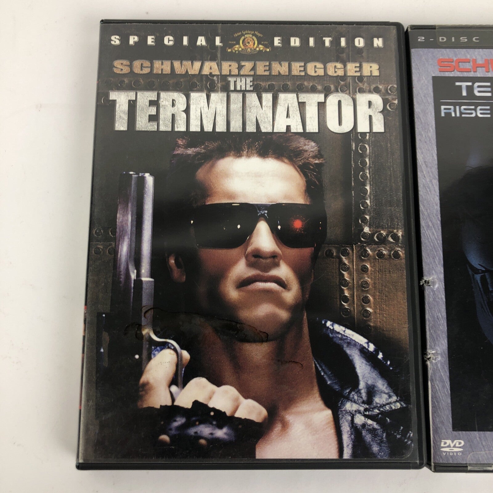 The Terminator & The Terminator 3 Rise of the Machines DVD Video Lot MINT DISCS
