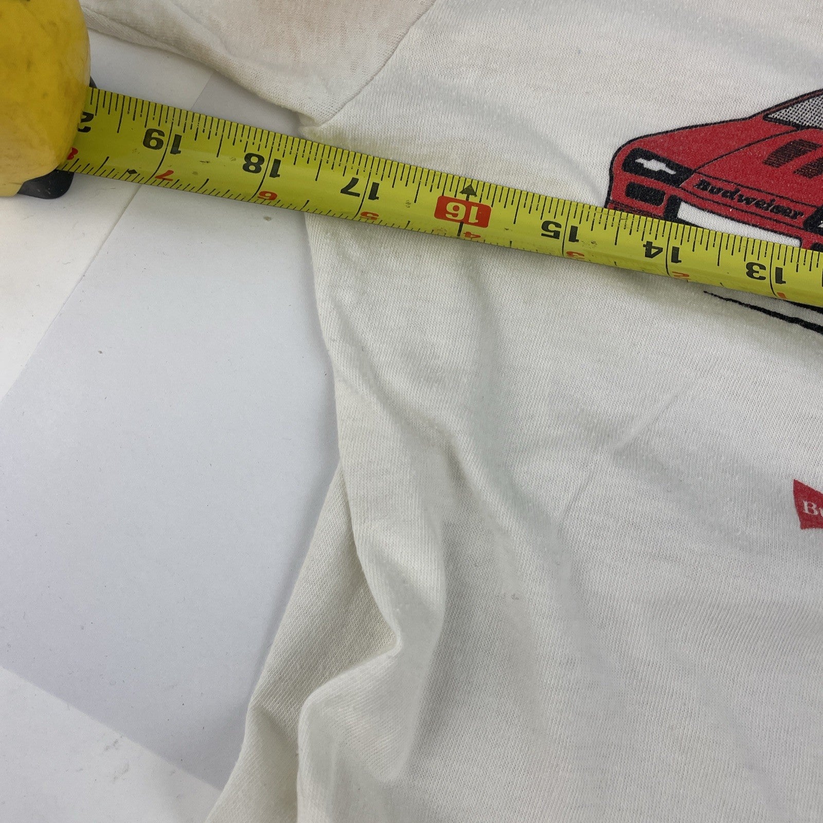 Vintage 1988 IROC N Roll Chevrolet Camaro Racing T-Shirt White Size Small Bud
