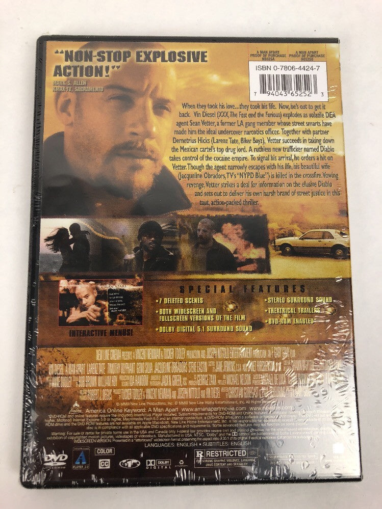 A Man Apart DVD  Vin Diesel Fast free first class shipping