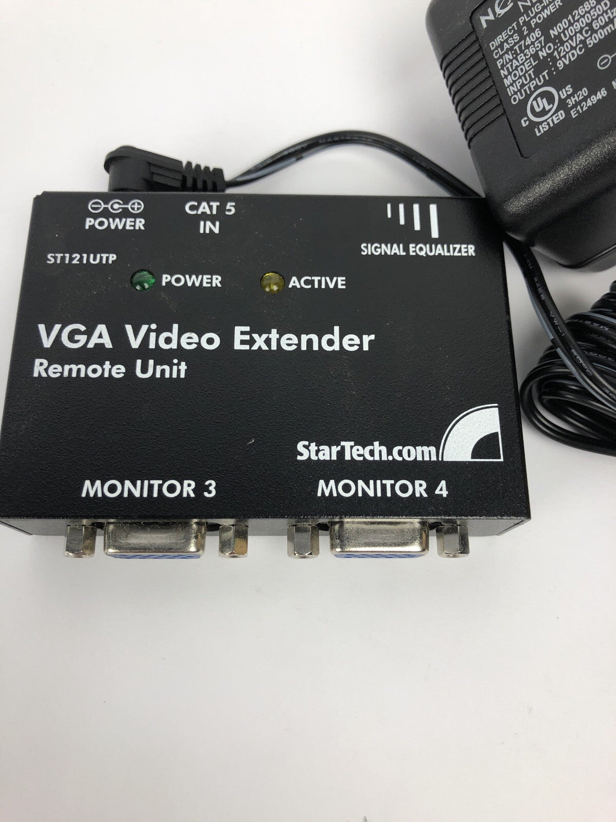 StarTech 2 PORT VGA VIDEO EXTENDER LOCAL UNIT MODEL C5F600D632 With Power Supply