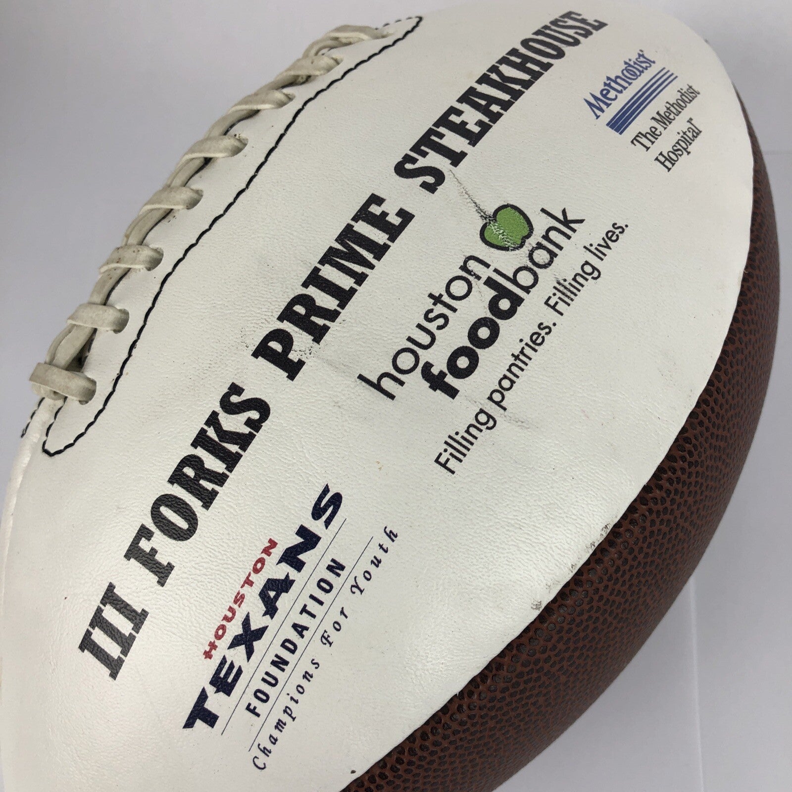 Houston Texans Taste of the Texans 2011 signed white panel collectible NFL football