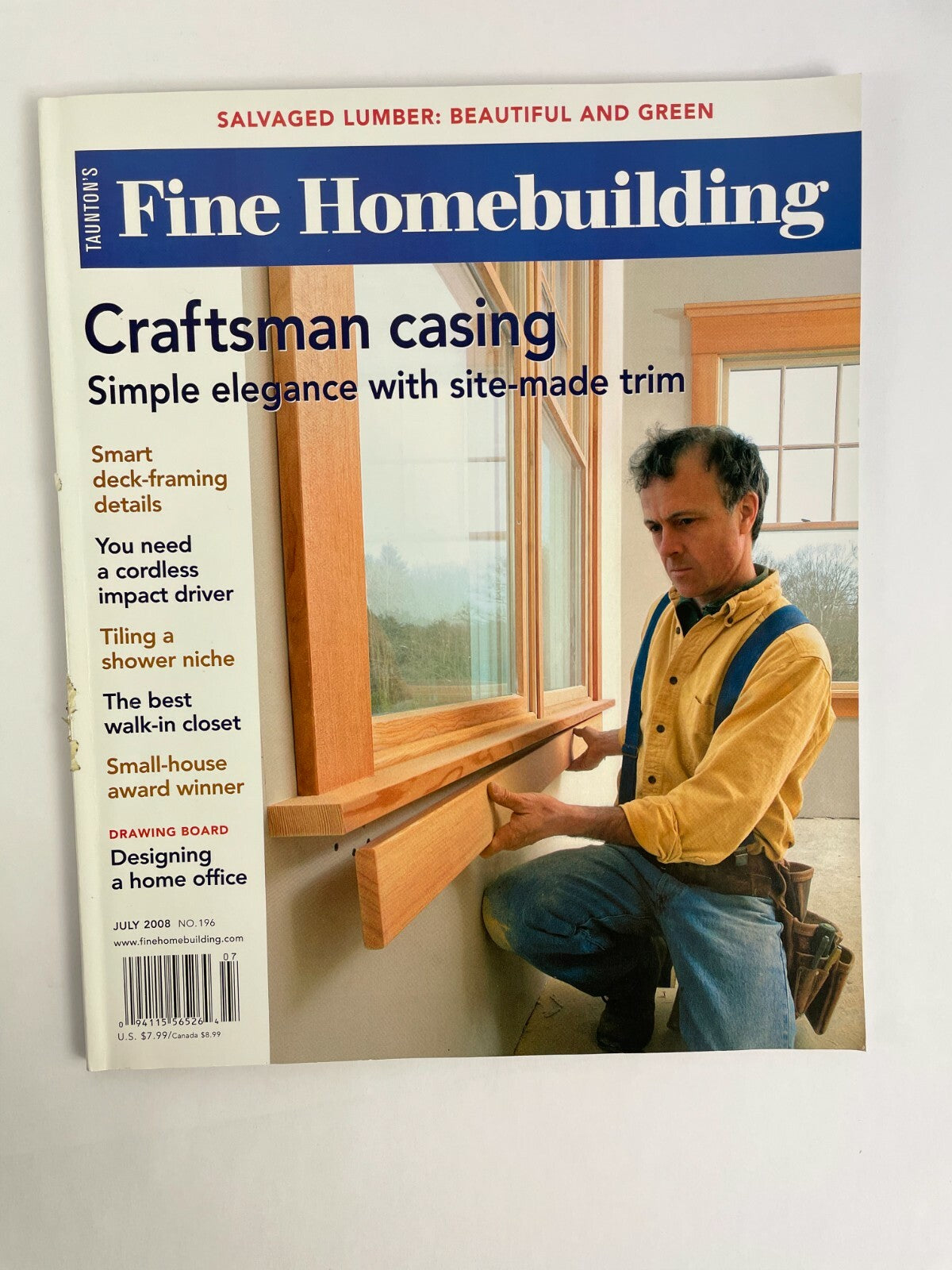 July 2008 Fine Homebuilding Magazine CraftsMan Casing SimpleElegance SiteTrim #B
