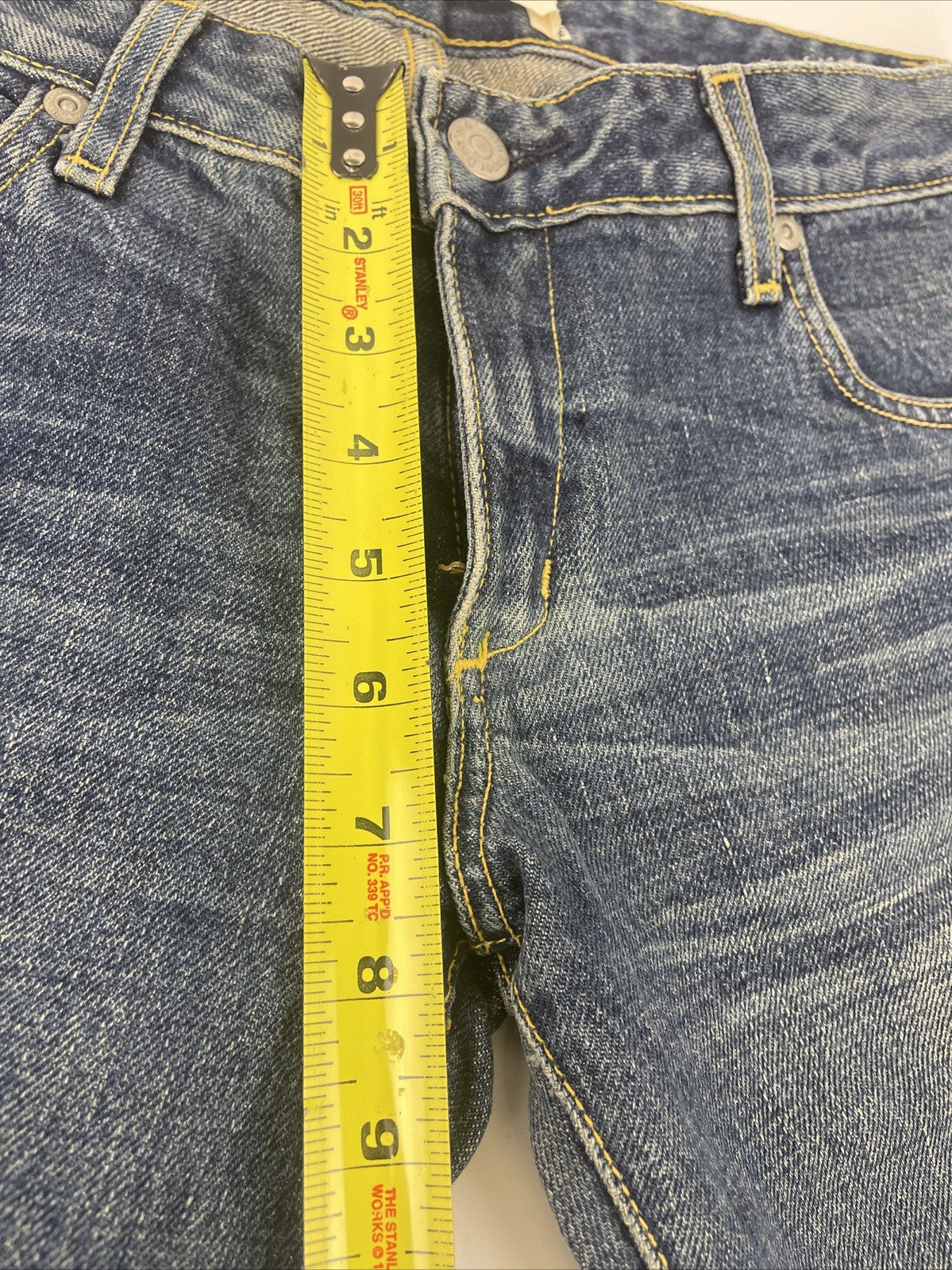 Paper Denim & Cloth 68900 Med Wash Women's Denim Jeans Sz 25 Y2K Distressed Worn