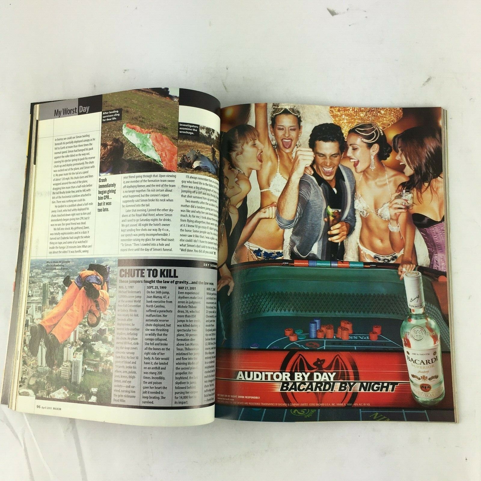April 2003 Maxim Magazine 24's Sex Bomb Put Your Girl in Maxim! Is She Faking ?