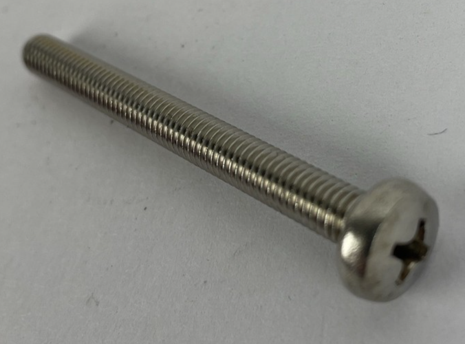 200 x M5 x 50mm DIN 7985A Phillips Pan Machine Screws A2 Stainless Steel
