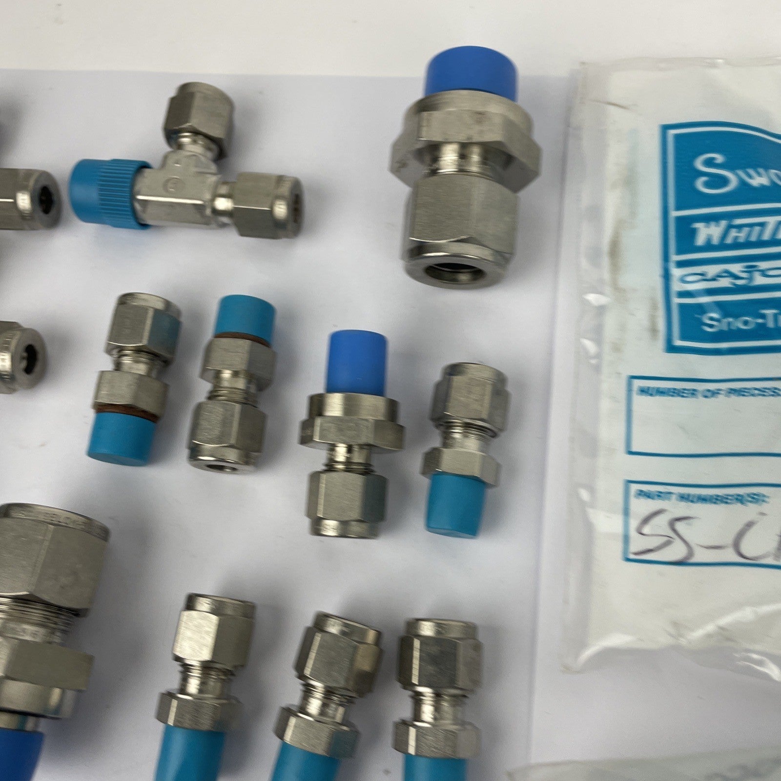Swagelok Stainless Steel Compression Fitting Lot 316 SS 37 PIECE LOT