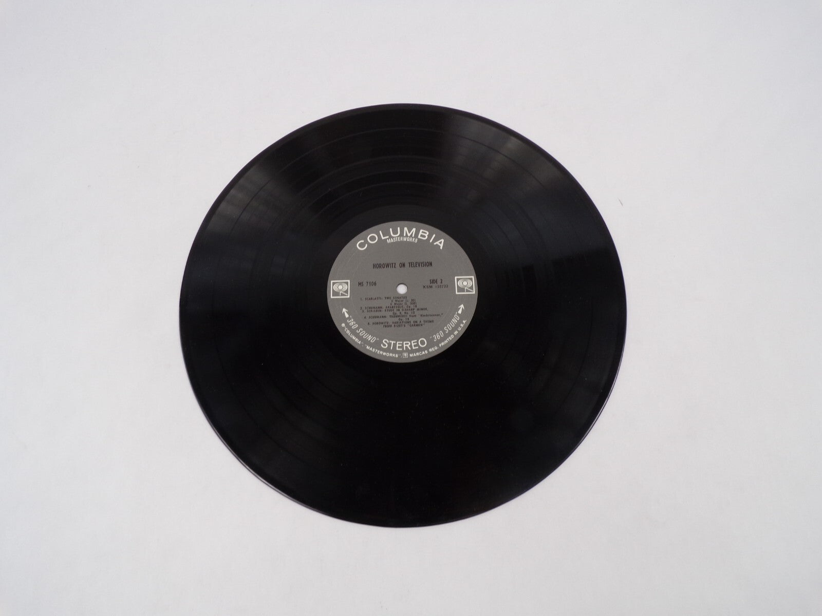 Horowitz On Television Two Sonatas Arabesque Traumerei Vinyl Record