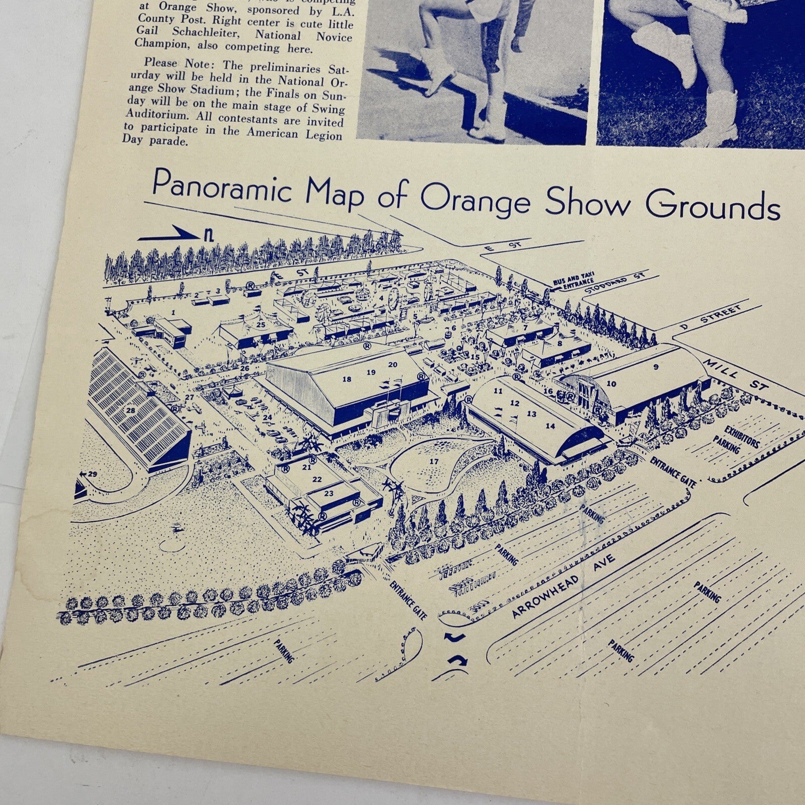 American Legion Souvenir Program 1951 National Orange Show San Bernardino Cali