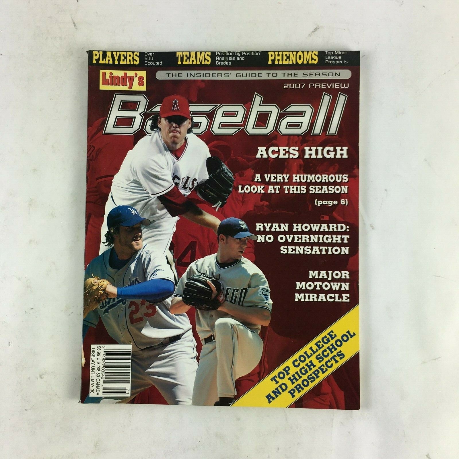 May 30 2007 Baseball Magazine Aces High Ryan Howard Major Motown Miracle