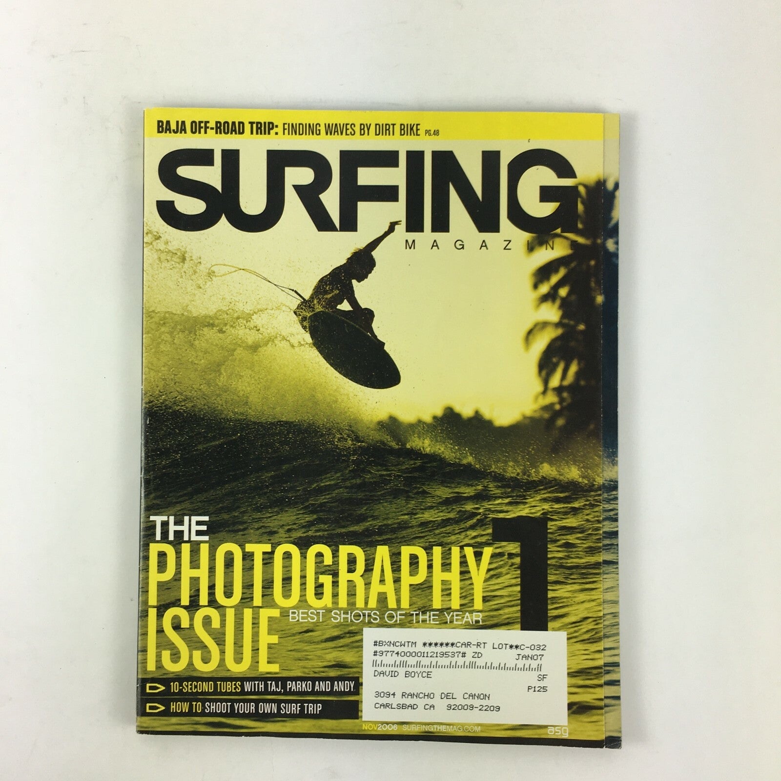 November 2006 Surfing Magazine The Photography Issue Best Shots of the year