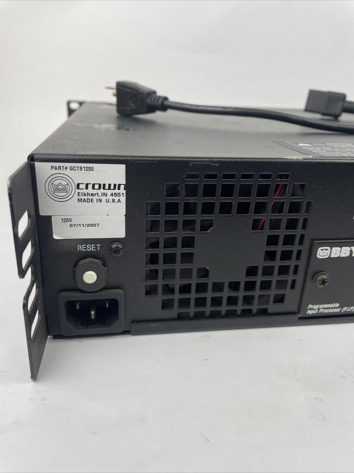 Crown Audio CTs 1200 Two-Channel Power Amplifier 120V-1000W 60HZ