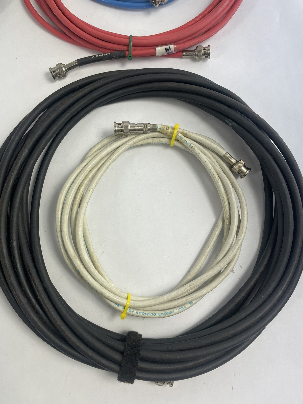 Lot of 10 : HD-SDI RG-6 Digital VIdeo Cable 4.5GHZ BNC Male to BNC Male