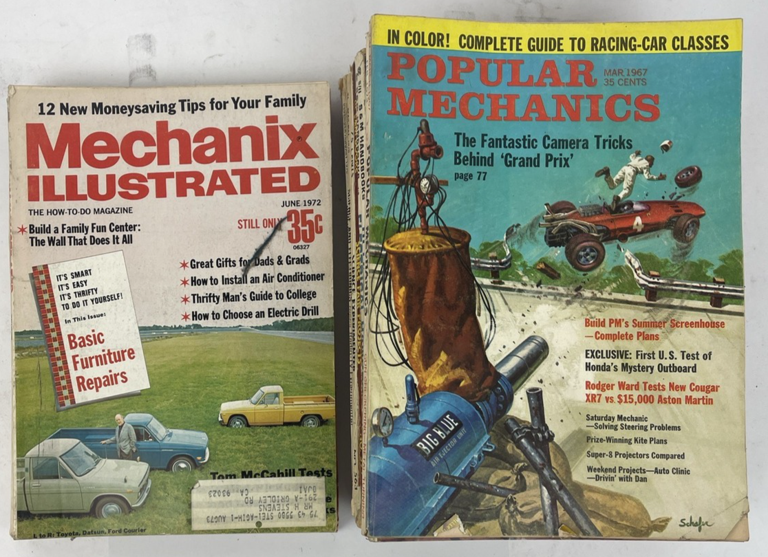VTG Science Electronics Lot of 18 Magazine Issues 1960s 70s ASSORTED COLLECTION