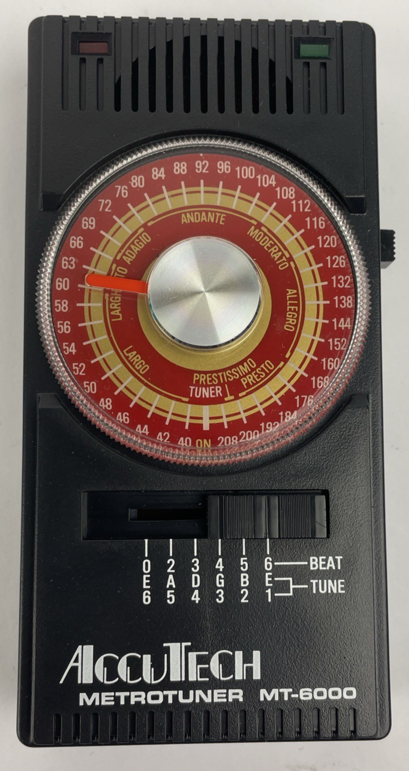 Accutech Model MT-6000 Metrotuner Tuner & Quartz Metronome 6 Pitch Audio Tuner