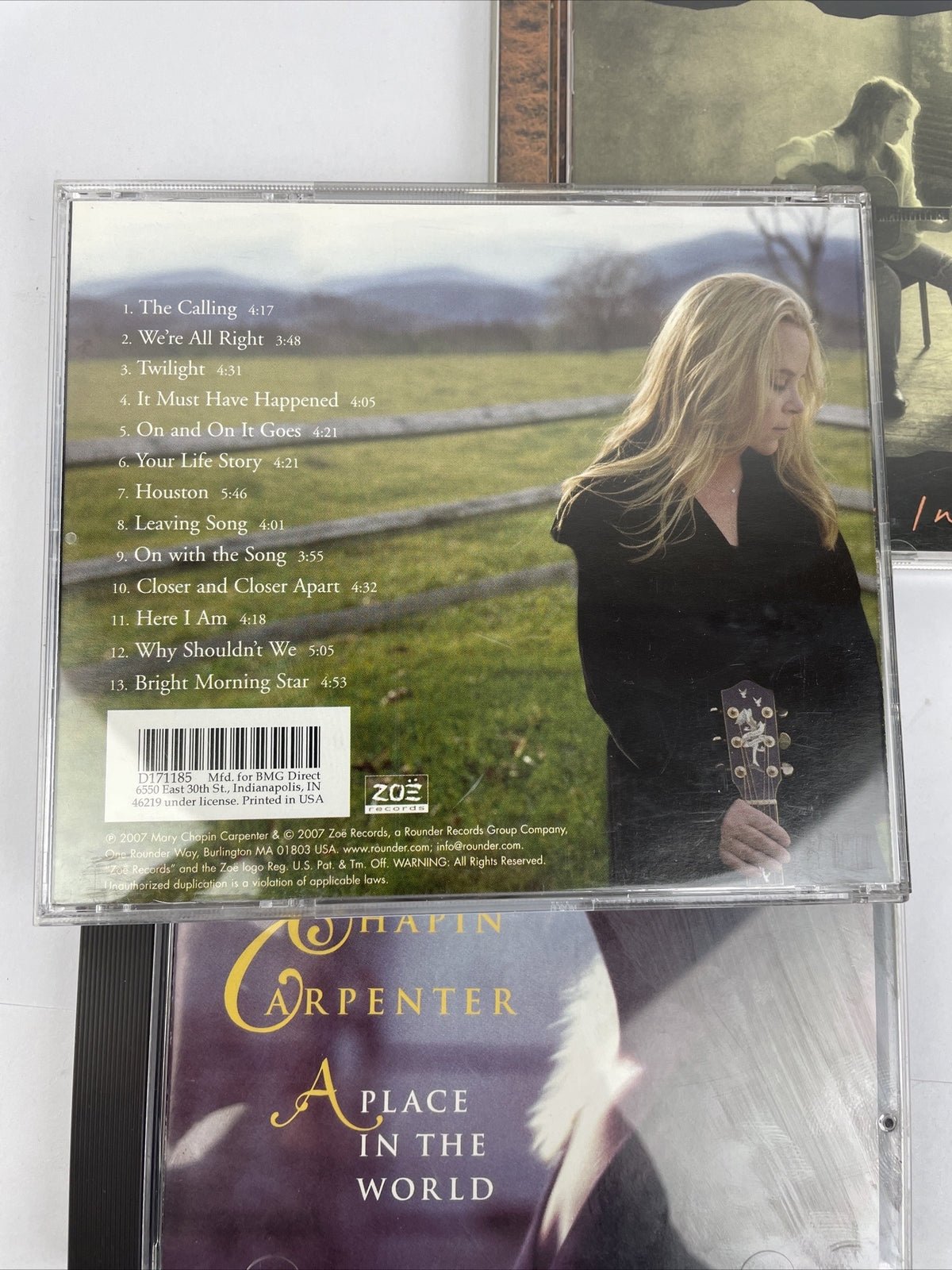Lot of 3 x Mary Chapin Carpenter : Digital Audio CD - MINT DISCS - BC