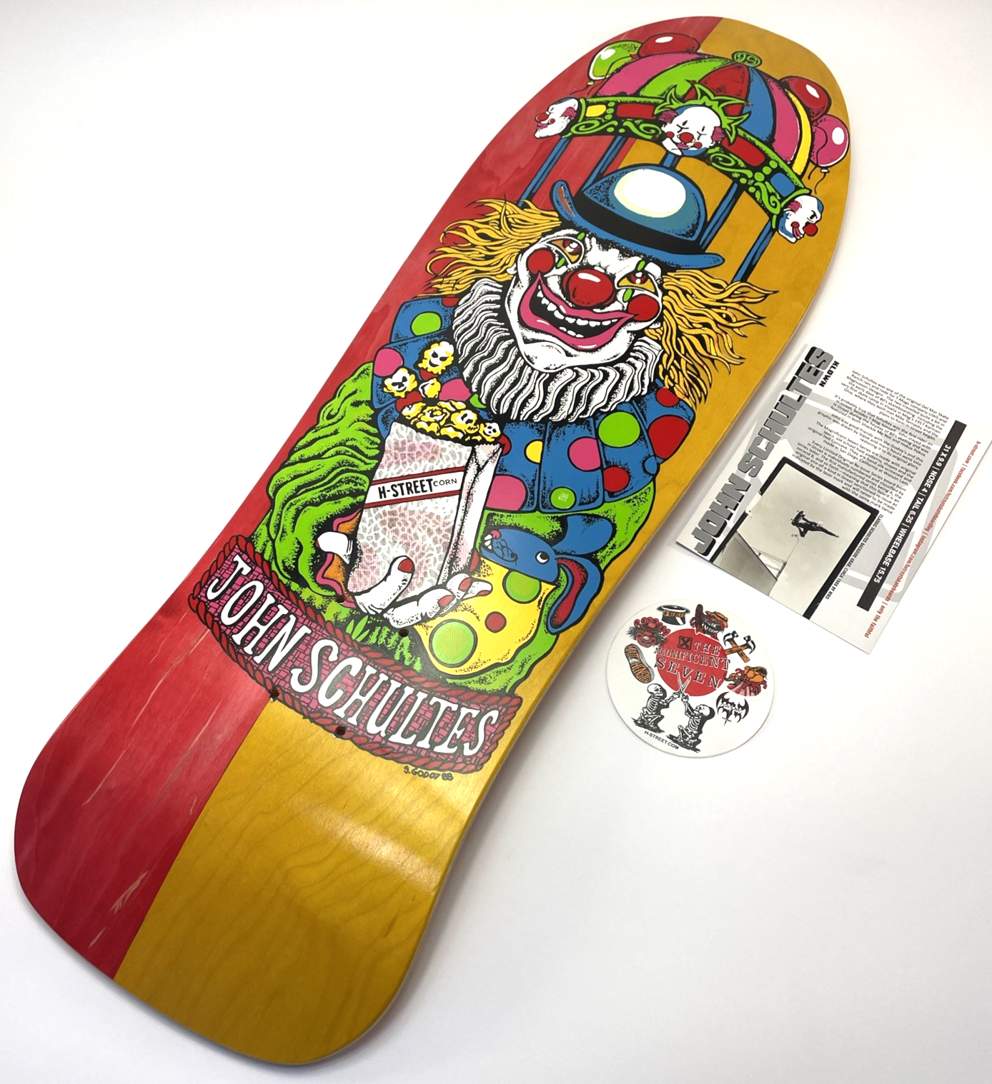 John Schultes A Series Clown H-Street Skateboard Deck Limited Edition #03 of 136