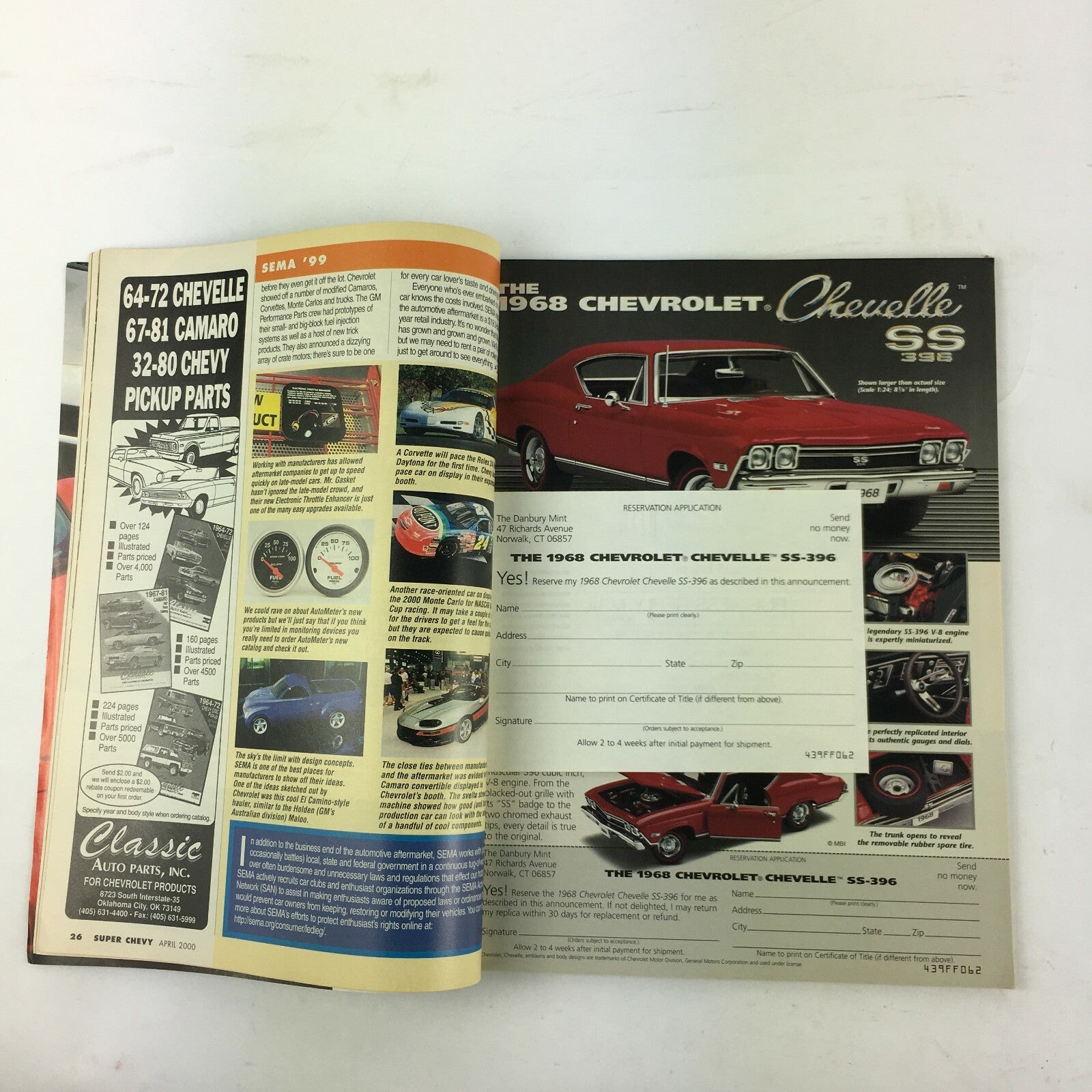 April2000 Vol 29 Super Chevy Magazine Tri-Five Tricks 4Speed Swap BilletFacelift
