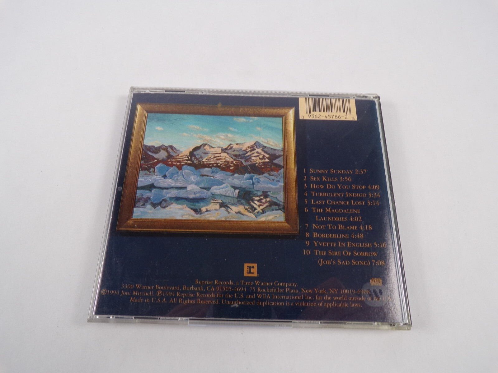 Joni Mitchell Turbulent Indigo Last Change Lost Sex Kills Sunny Sunday CD#47