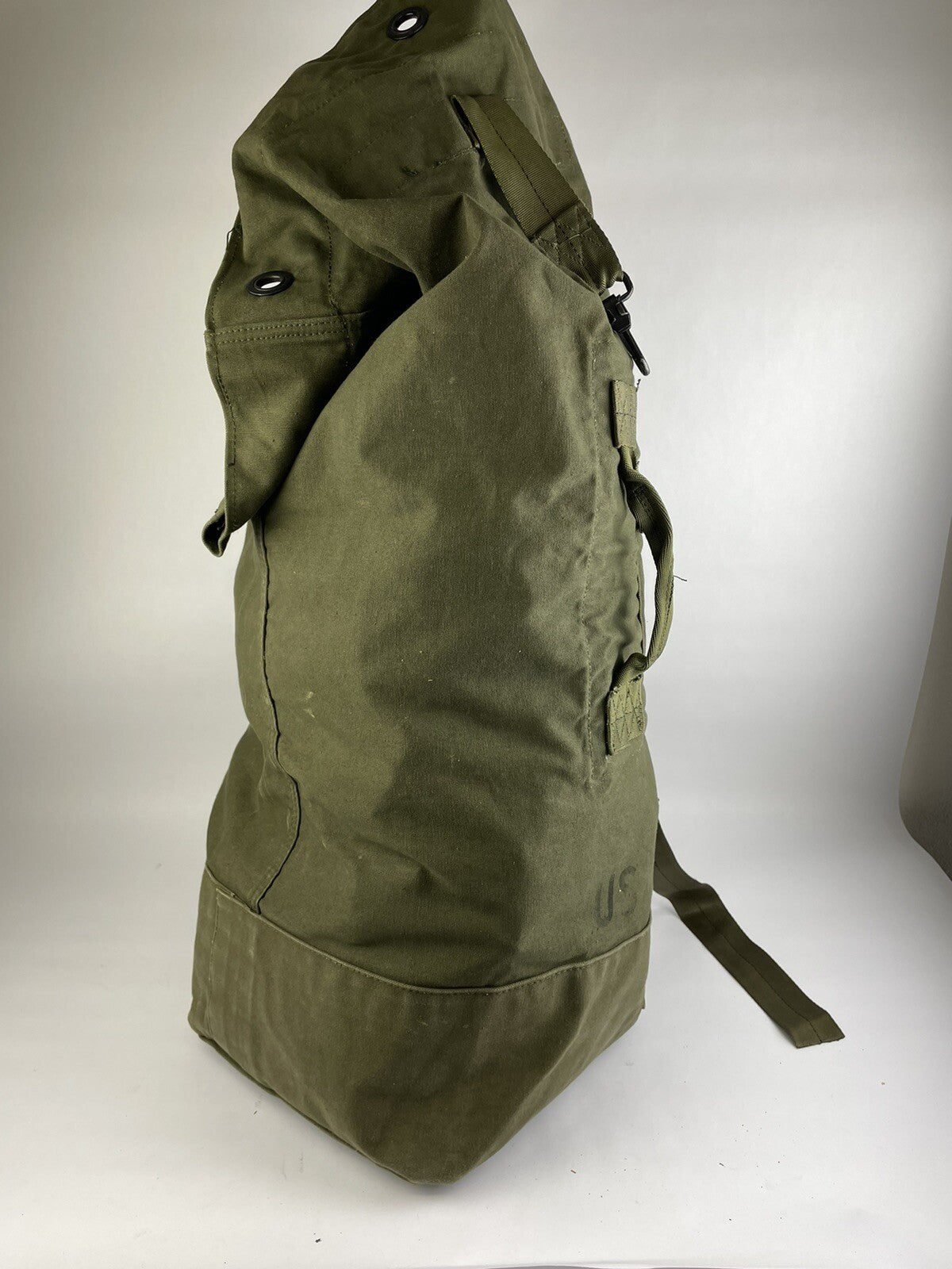 US Army Duffel Bag O.D.7 Type II DSA100-73-C-0490 2 Straps Backpack Rebmar inc