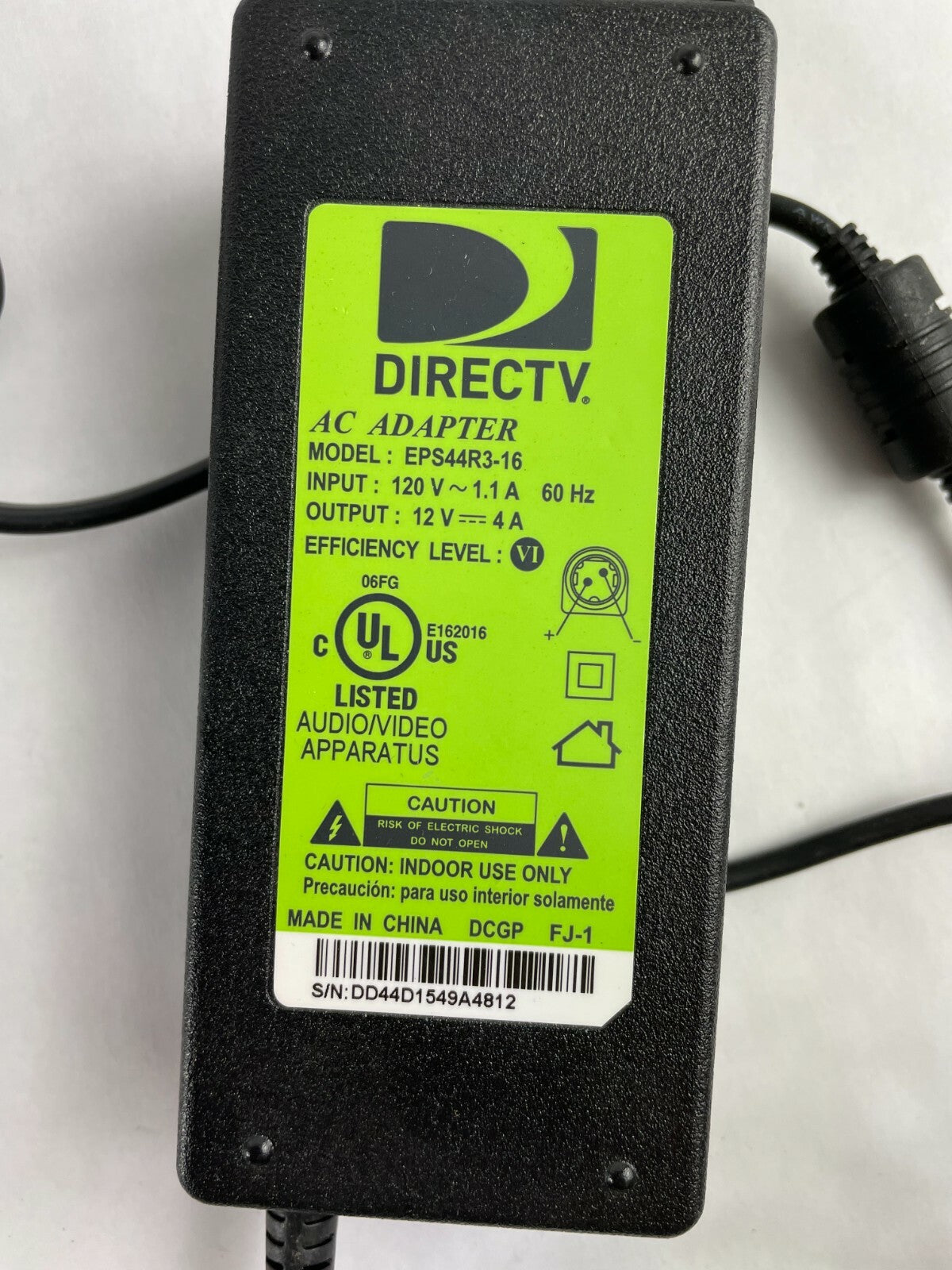Genuine DirecTv Ac Adapter EPS44R3-16 Output 12 V 4 A Power Supply Adapter A82