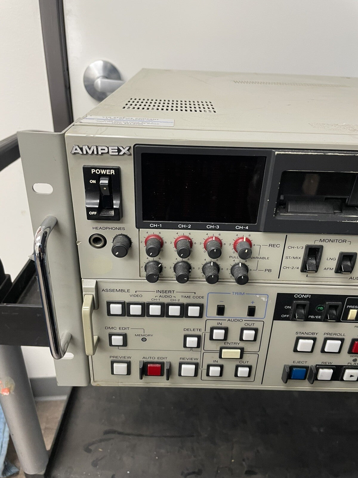 Ampex Betacam SP CVR-70 Studio Editor Video Cassette Recorder - ERROR 96