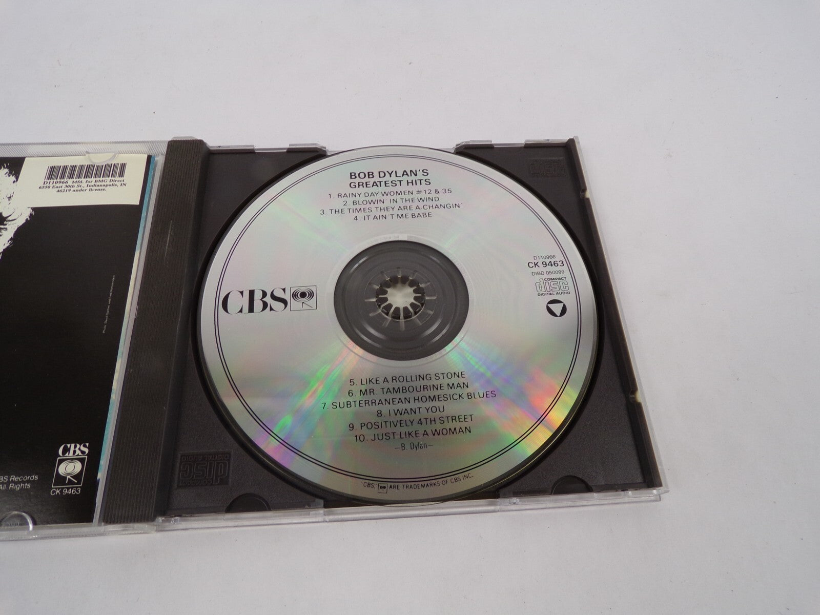 Bob Bylans Greatest Hits Rainy Day Women Blowin In The Wind I Want You CD#63