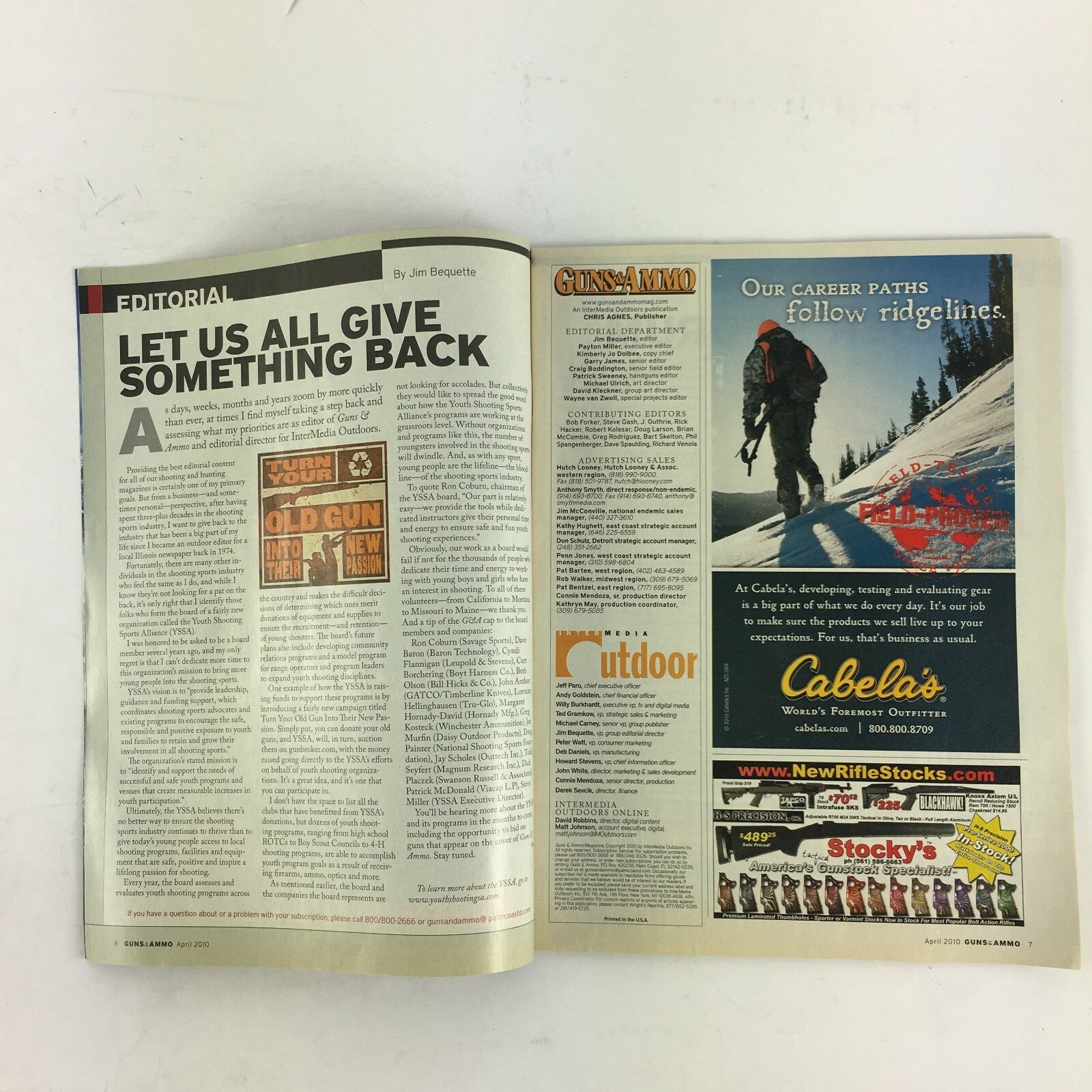April 2010 Guns & Ammo Magazine .454 Casull to .500 S&W .376 SteyrKahr's New 9mm