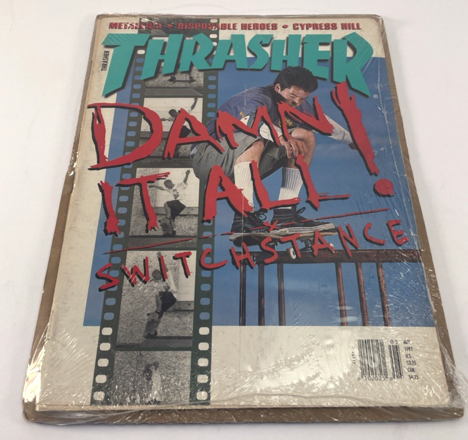 Thrasher Skateboard Magazine May 1992 - Metallica - Cypress Hill - Philly VGC