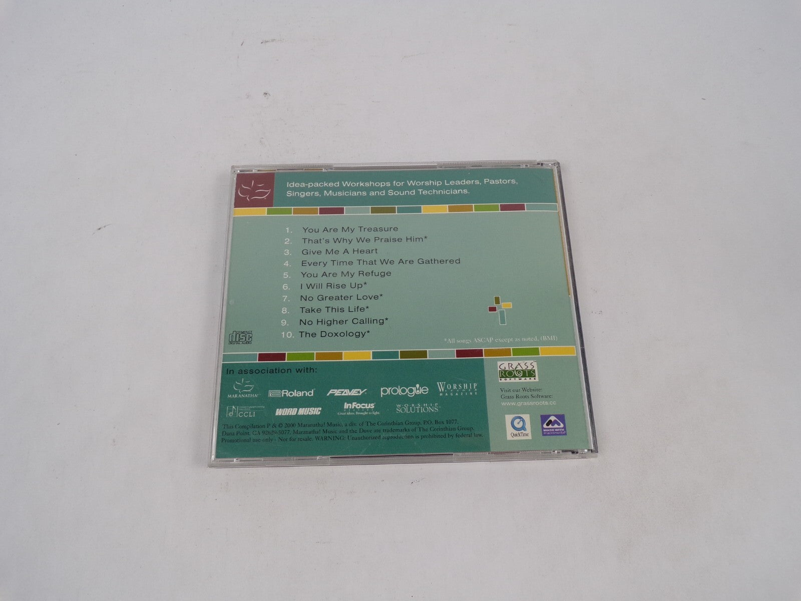 Worship Leader Workshop Songs For Worship You Are My Treasure That's Why CD#69